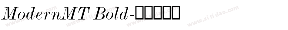 ModernMT Bold字体转换